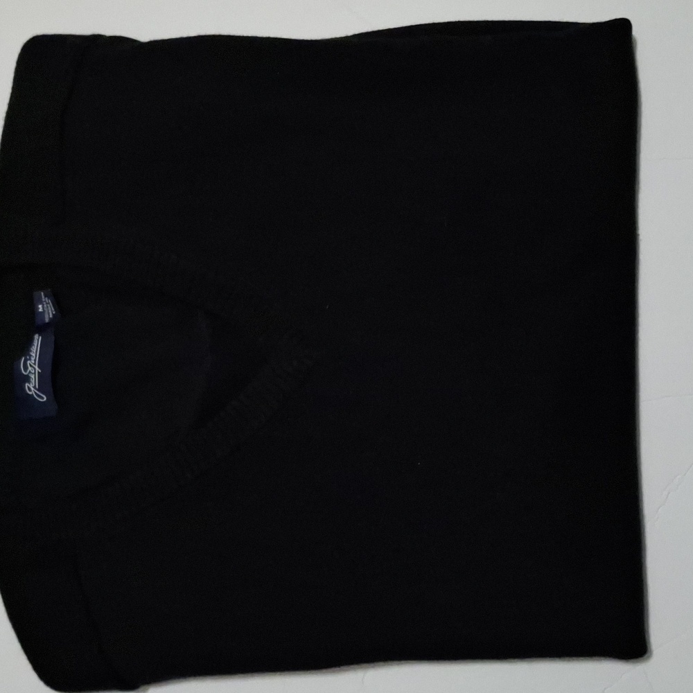 Men's Navy Blue V-Neck Sweater